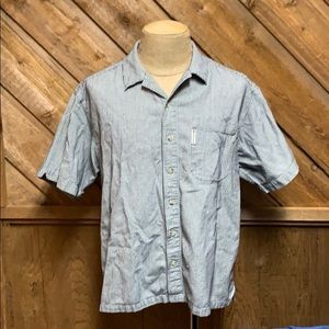 Columbia 100% cotton button down shirt L